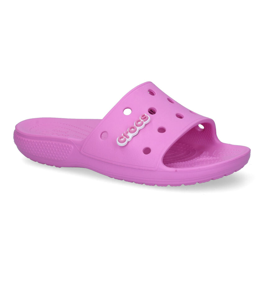 Crocs Classic Slide Nu-pieds en Rose