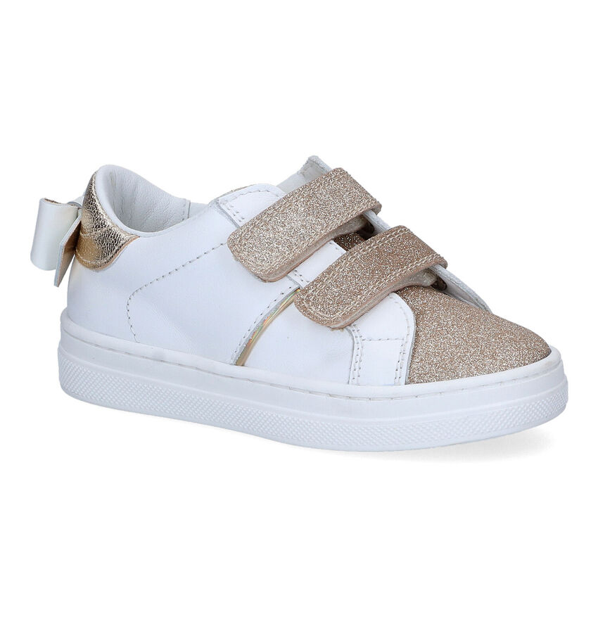Beberlis Witte Velcroschoenen