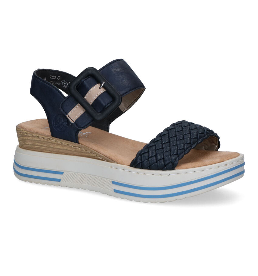 Rieker Blauwe Sandalen