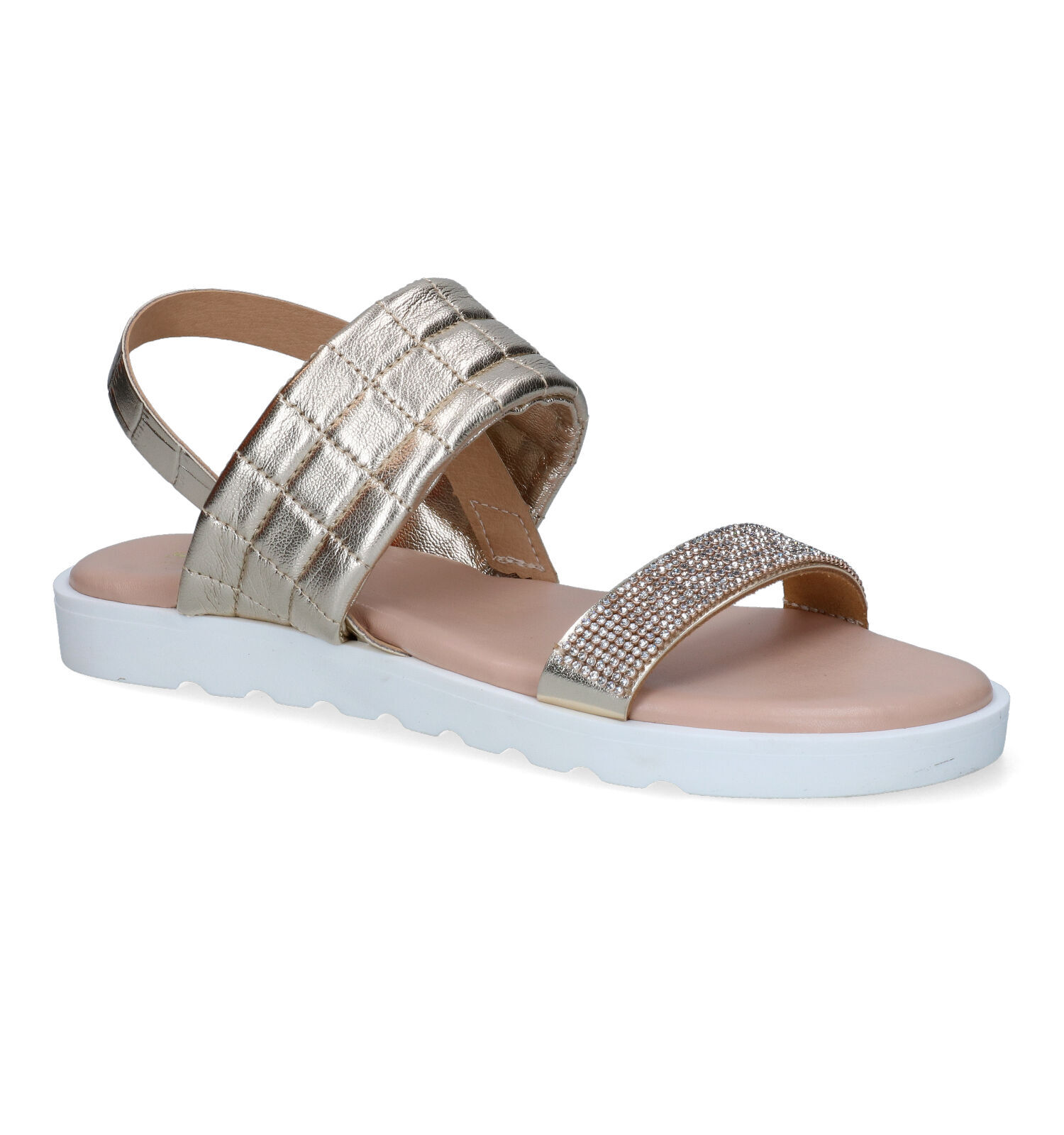Dames sandalen hoogwaardig imitatieleer goud | Online op TORFS.BE | Gratis  verzending en retour