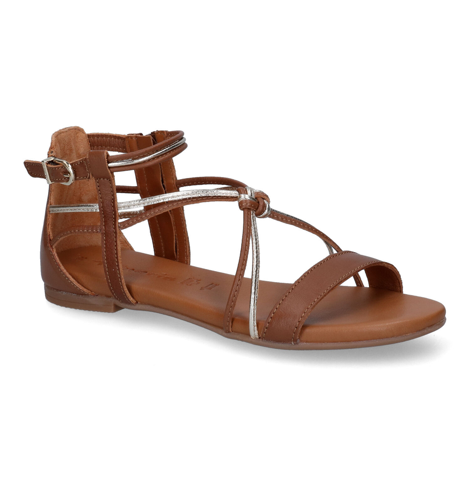 Cognac outlet kleurige sandalen