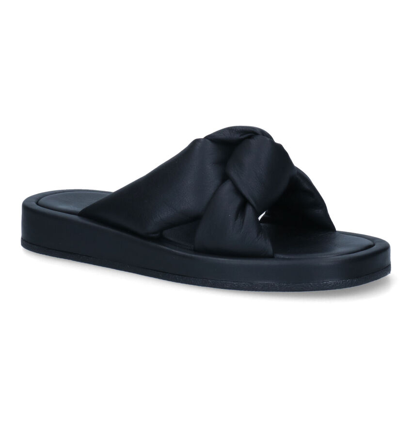 Inuovo Nu-pieds plates en Noir