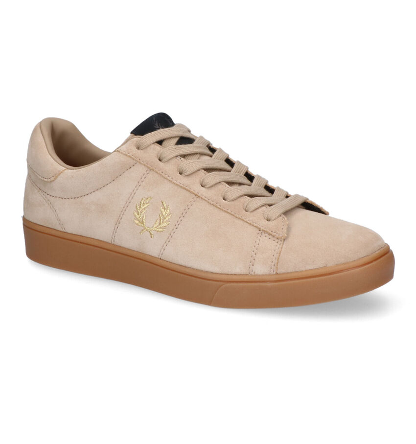 Fred Perry Spencer Beige Veterschoenen