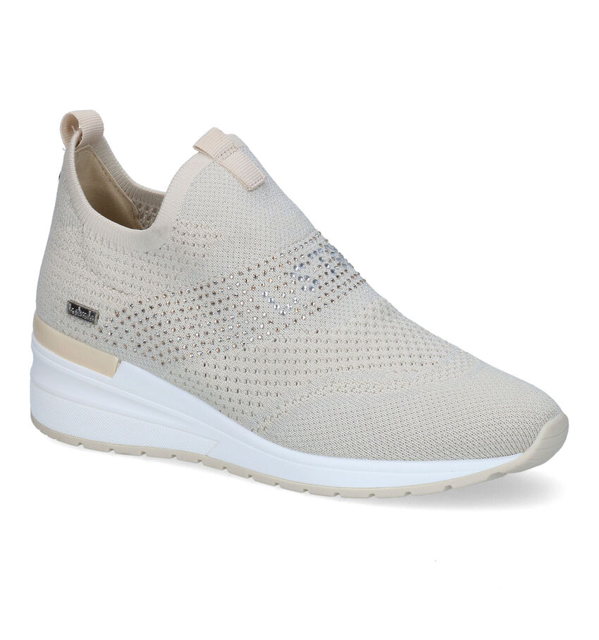 La Strada Beige Slip-On Sneakers