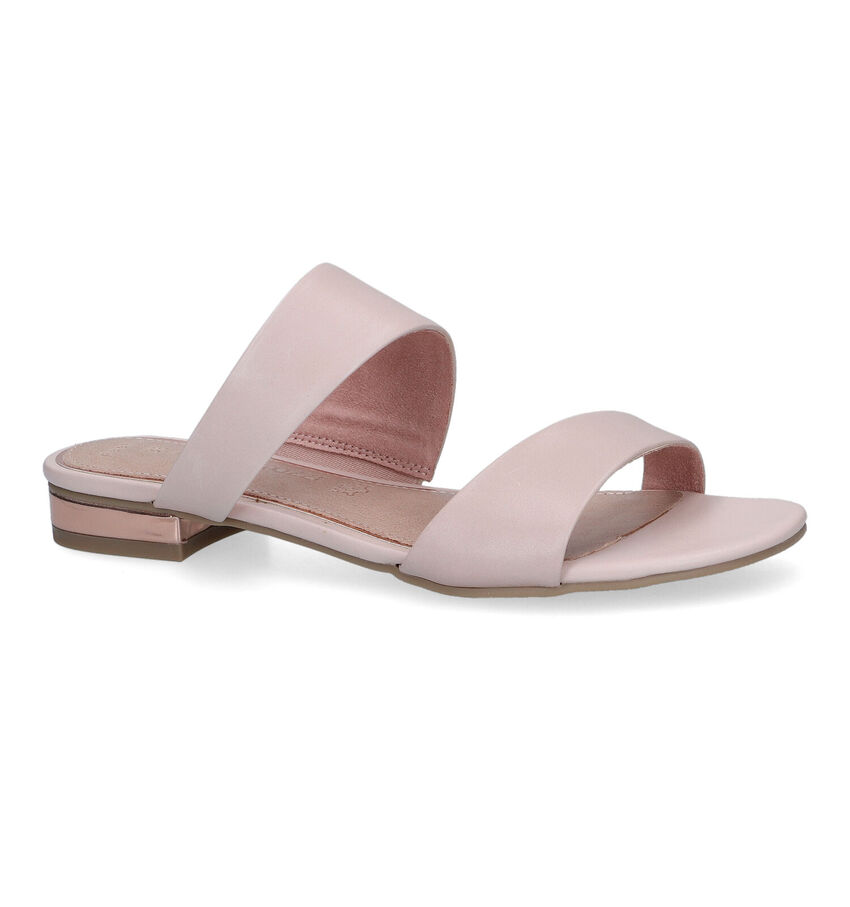 Marco Tozzi Nu-pieds plates en Rose clair