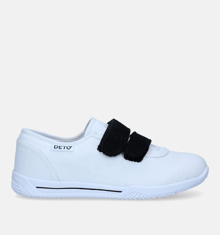 Deto Witte Turnpantoffels met Velcro