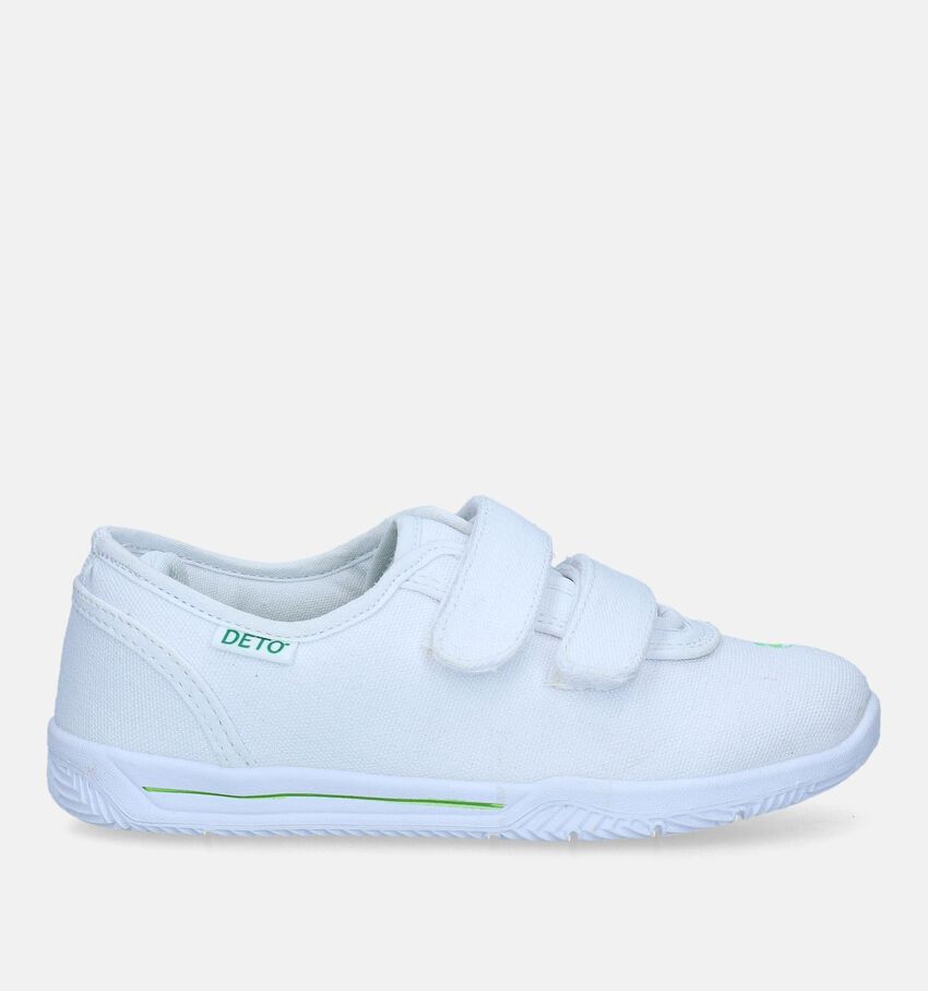 Deto Witte Turnpantoffels met Velcro