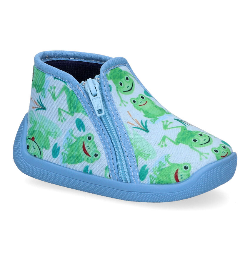 Milo & Mila Pantoufles pour bébé en Bleu clair