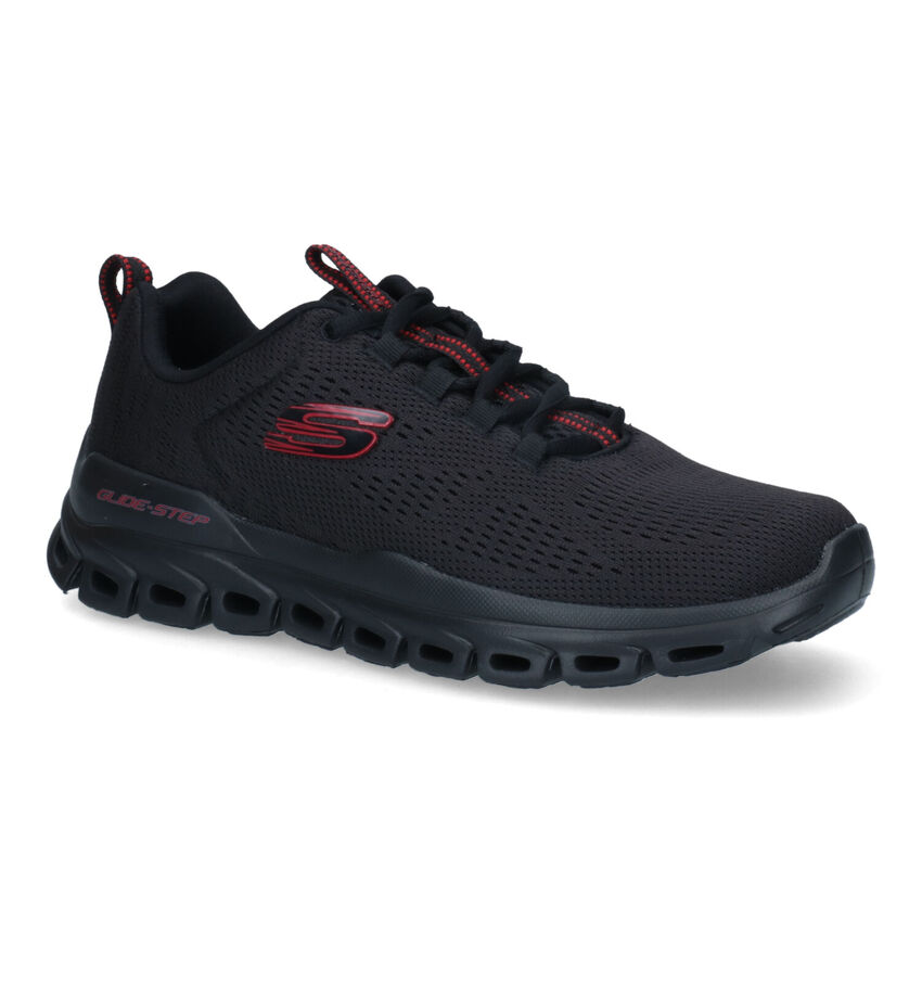 Skechers Glide Step Fasten Zwarte Sneakers