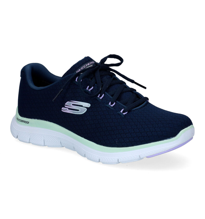 Skechers Flex Appeal 4.0 Blauwe Sneakers