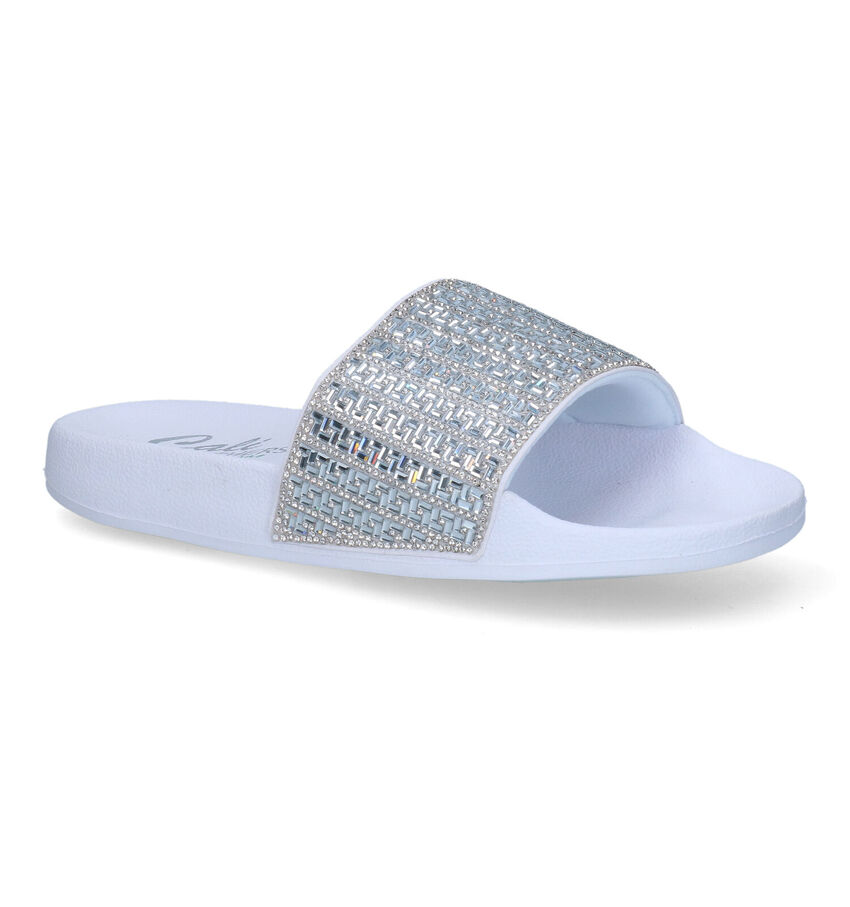 Skechers Pop Ups New Spark Witte Badslippers