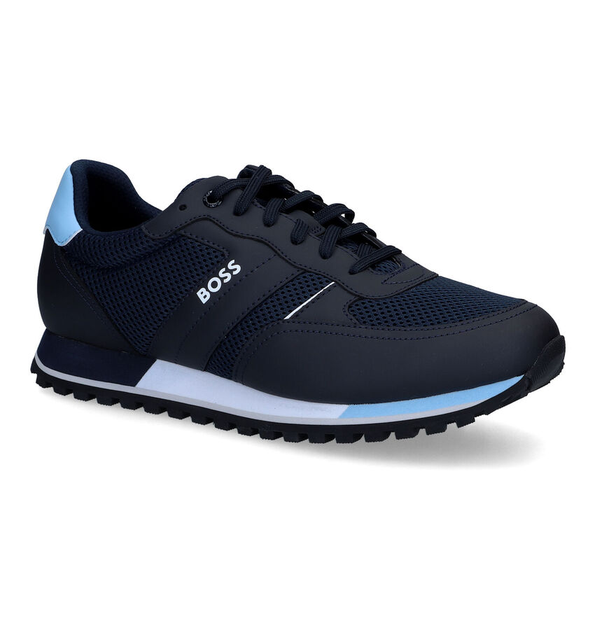 Boss Parkour Runn Blauwe Veterschoenen