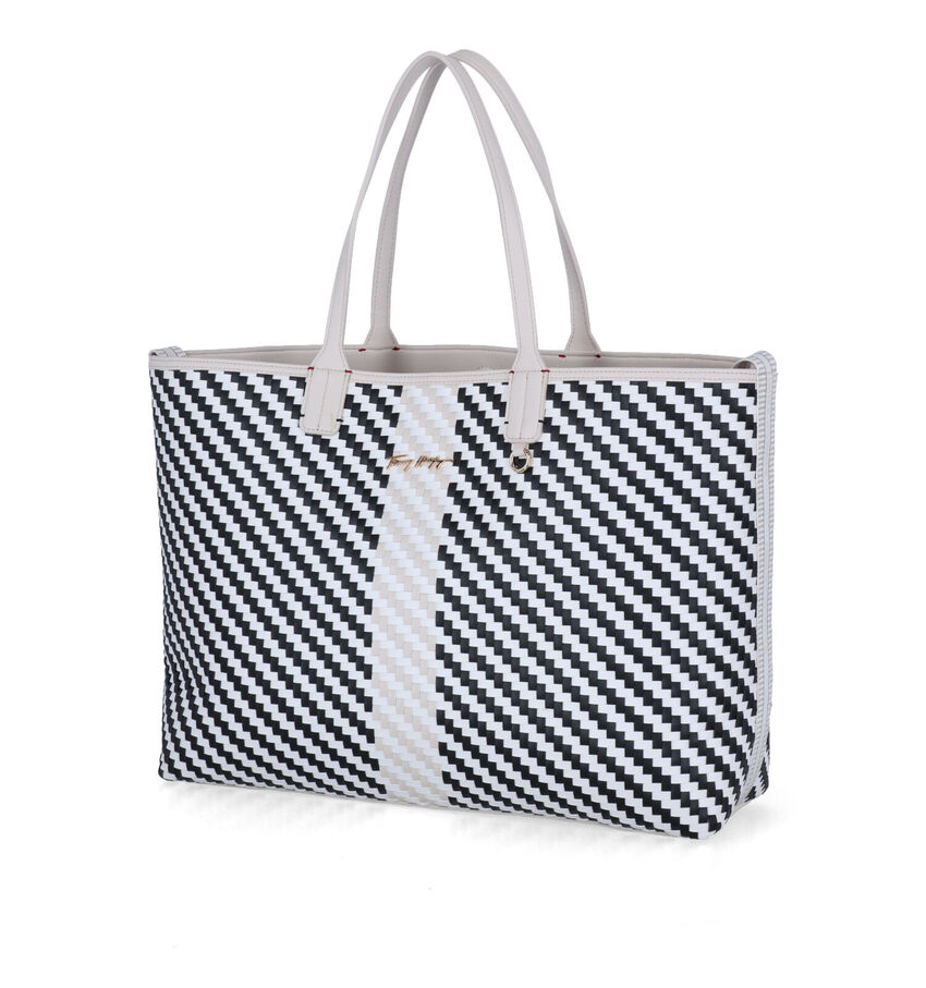 Tommy Hilfiger Iconic Tommy Tote Cabas en Blanc/Blue
