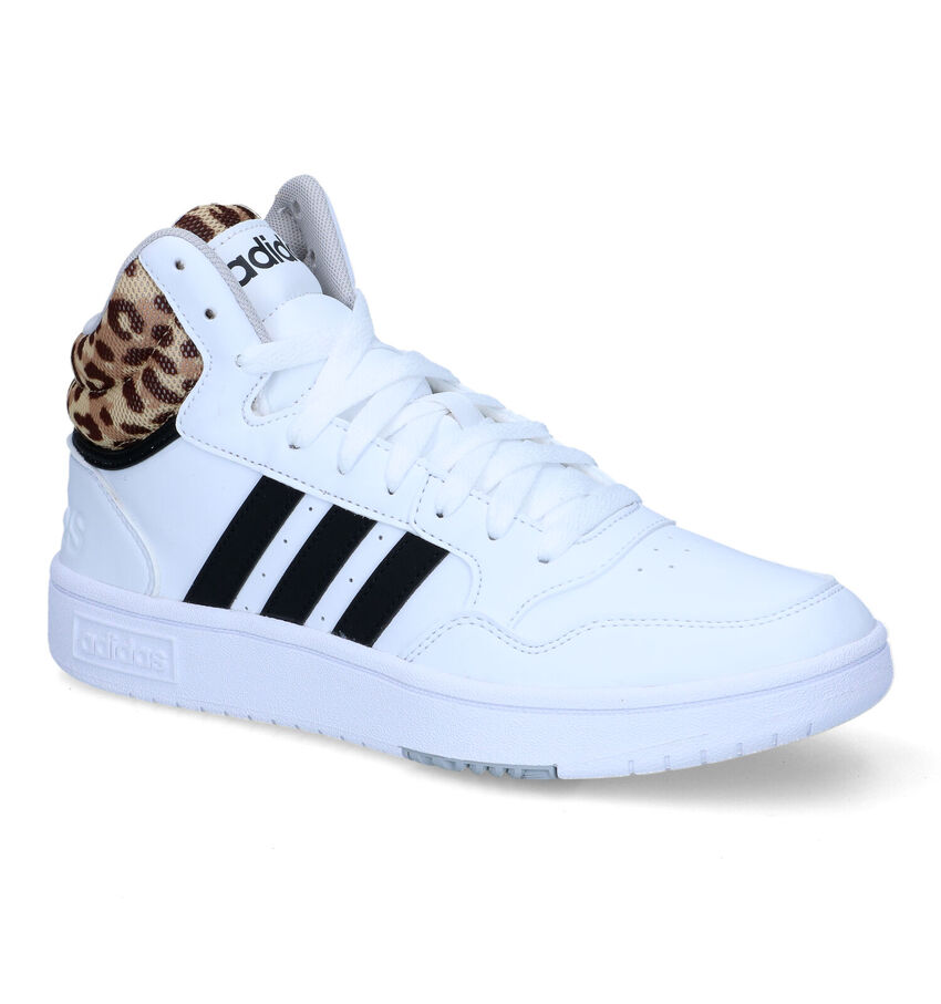 adidas Hoops 3.0 Mid Baskets en Blanc