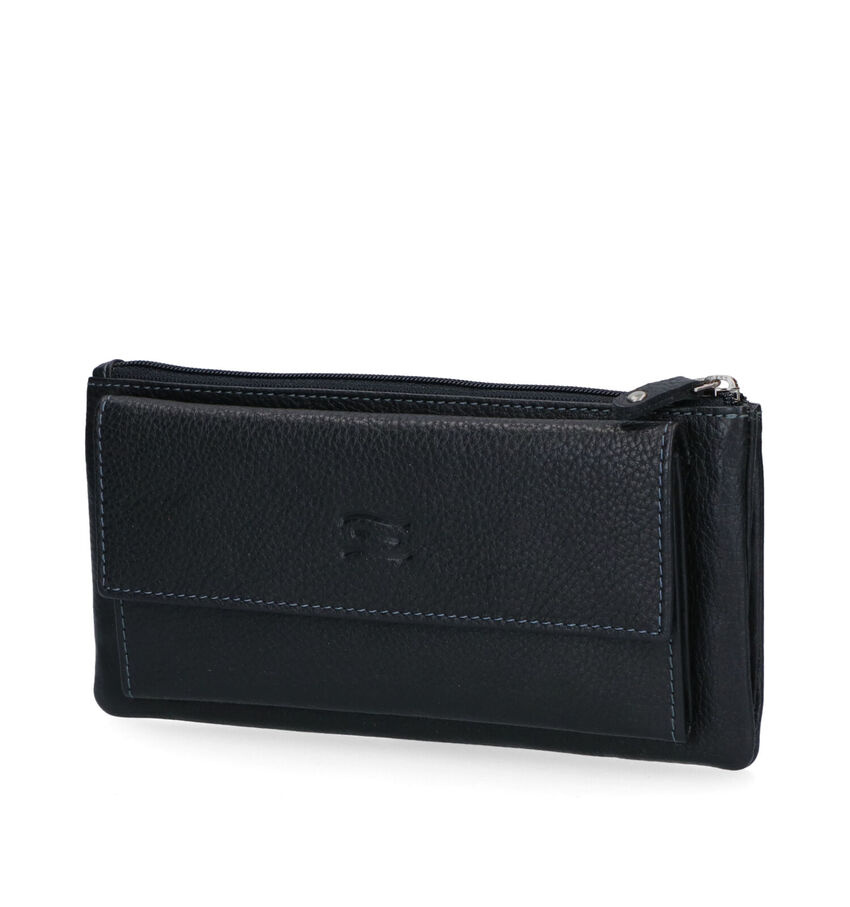 Crinkles Porte-monnaie zippé en Noir
