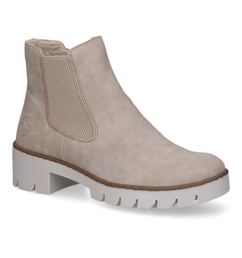 Rieker Bottines Chelsea en Beige clair