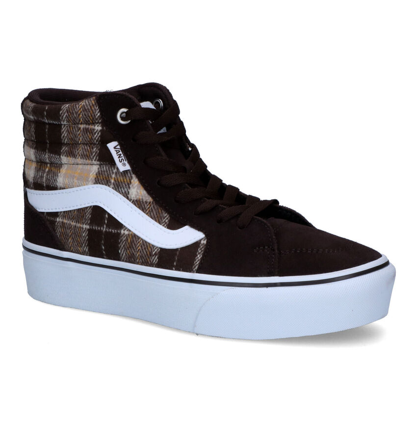 Vans Filmore Hi Platform Bruine Hoge Sneakers