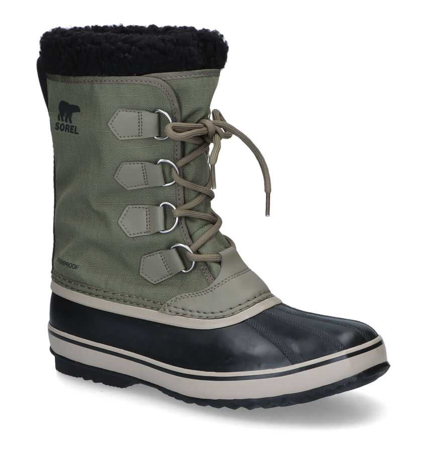 Sorel Pac Nylon WP Bottes de neige en Khaki