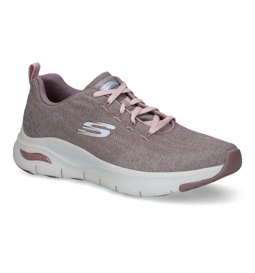 Skechers Arch Fit Comfy Wave Taupe Sneakers
