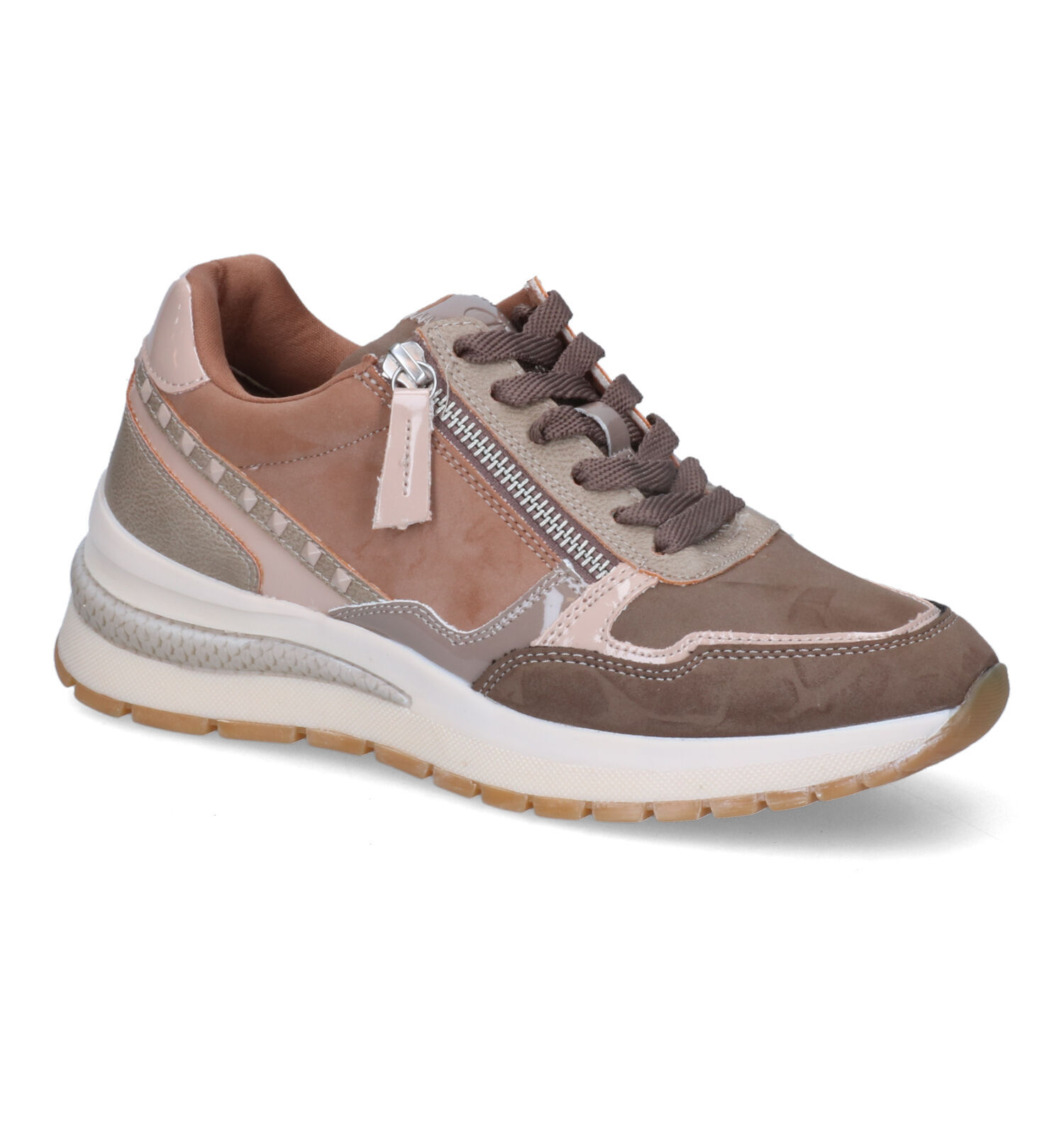 Dames sneakers stof bruin | Online op TORFS.BE | Gratis verzending en retour