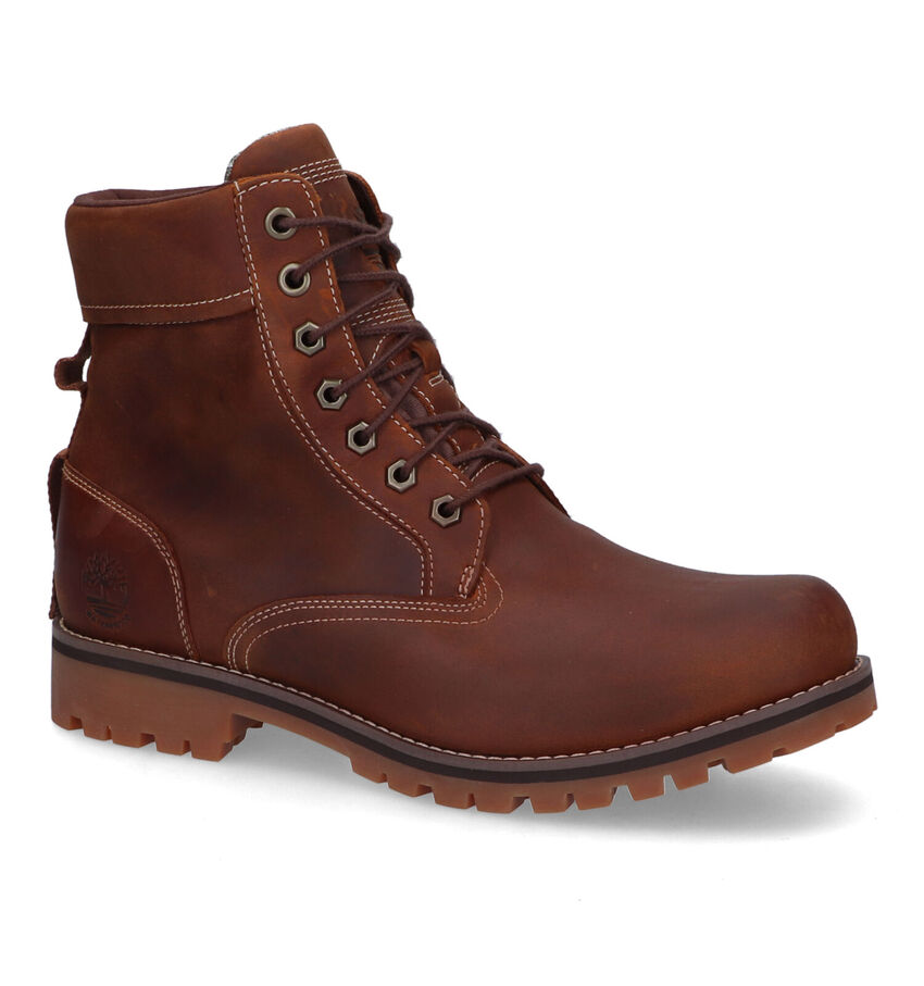 Timberland Rugged 6IN Plain Toe WP Bottines en Marron