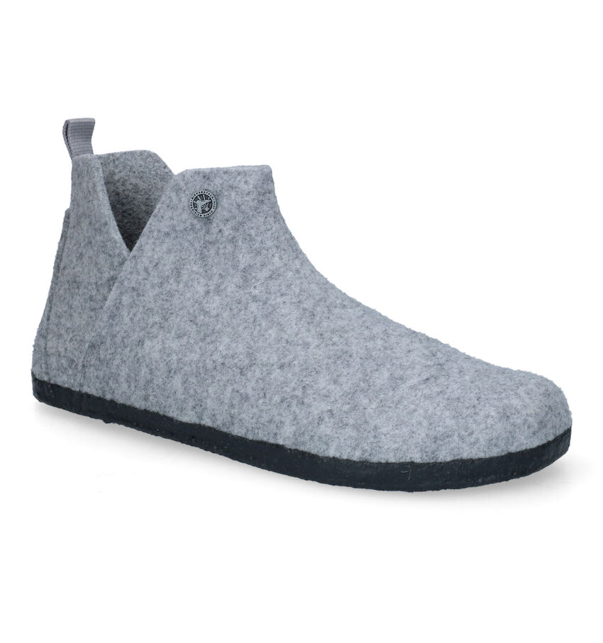 Birkenstock Andermatt Grijze Hoge pantoffels