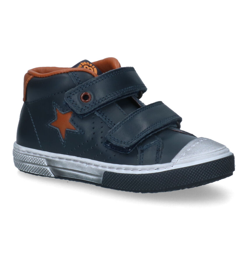 STONES and BONES Rosti Blauwe Velcroschoenen