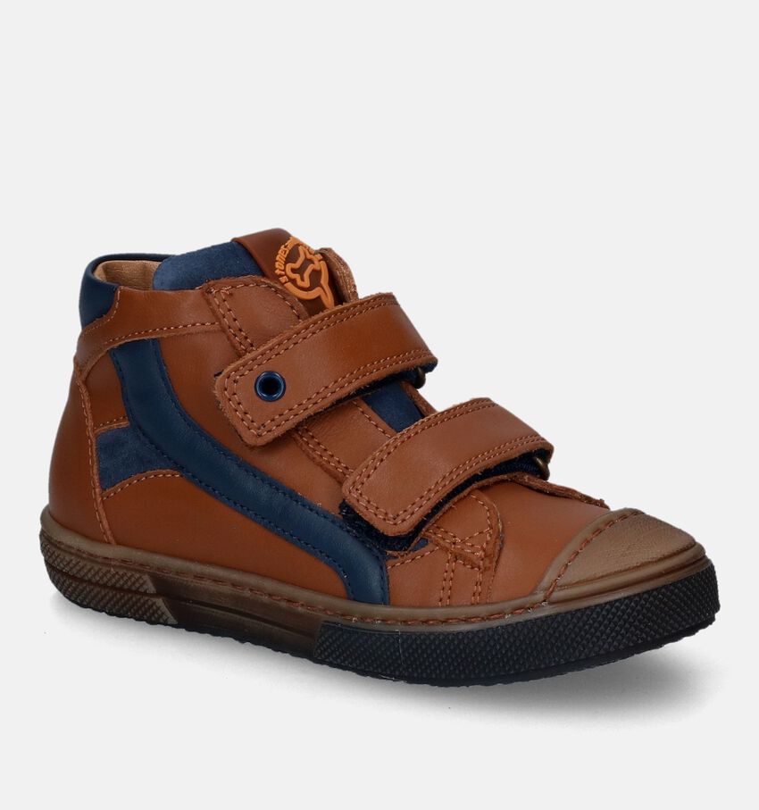 Stones and Bones Rento Cognac Velcroschoenen