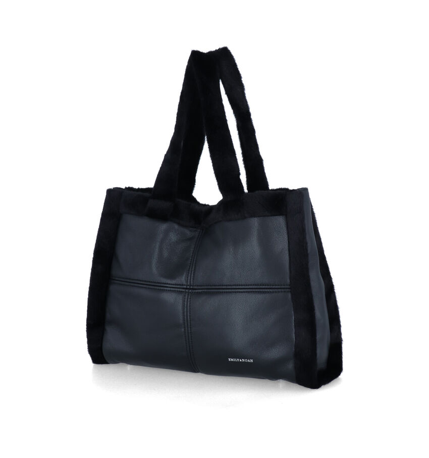 Emily & Noah Ivana Zwarte Shopper Tas
