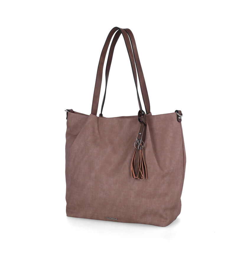 Emily & Noah Elke Taupe Shopper Tas