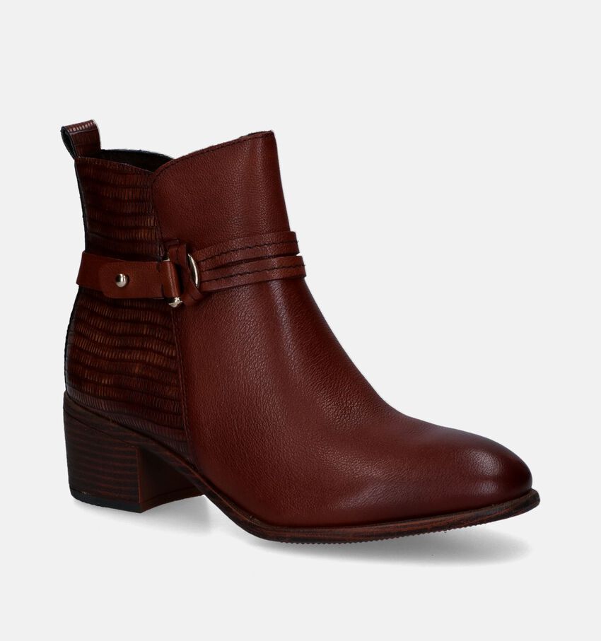 Marco Tozzi Bottines plates en Marron