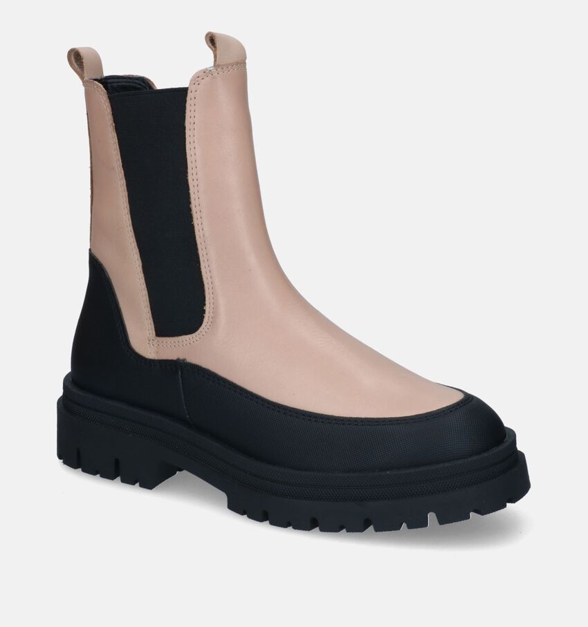 Marco Tozzi Beige Chelsea Boots