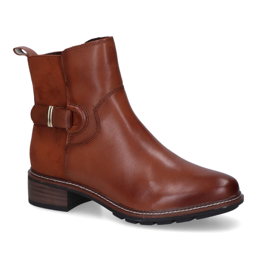 Tamaris Touch It Cognac Enkellaarzen