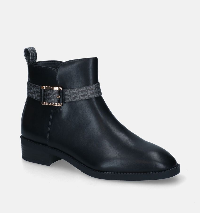 Tamaris Bottines plates en Noir