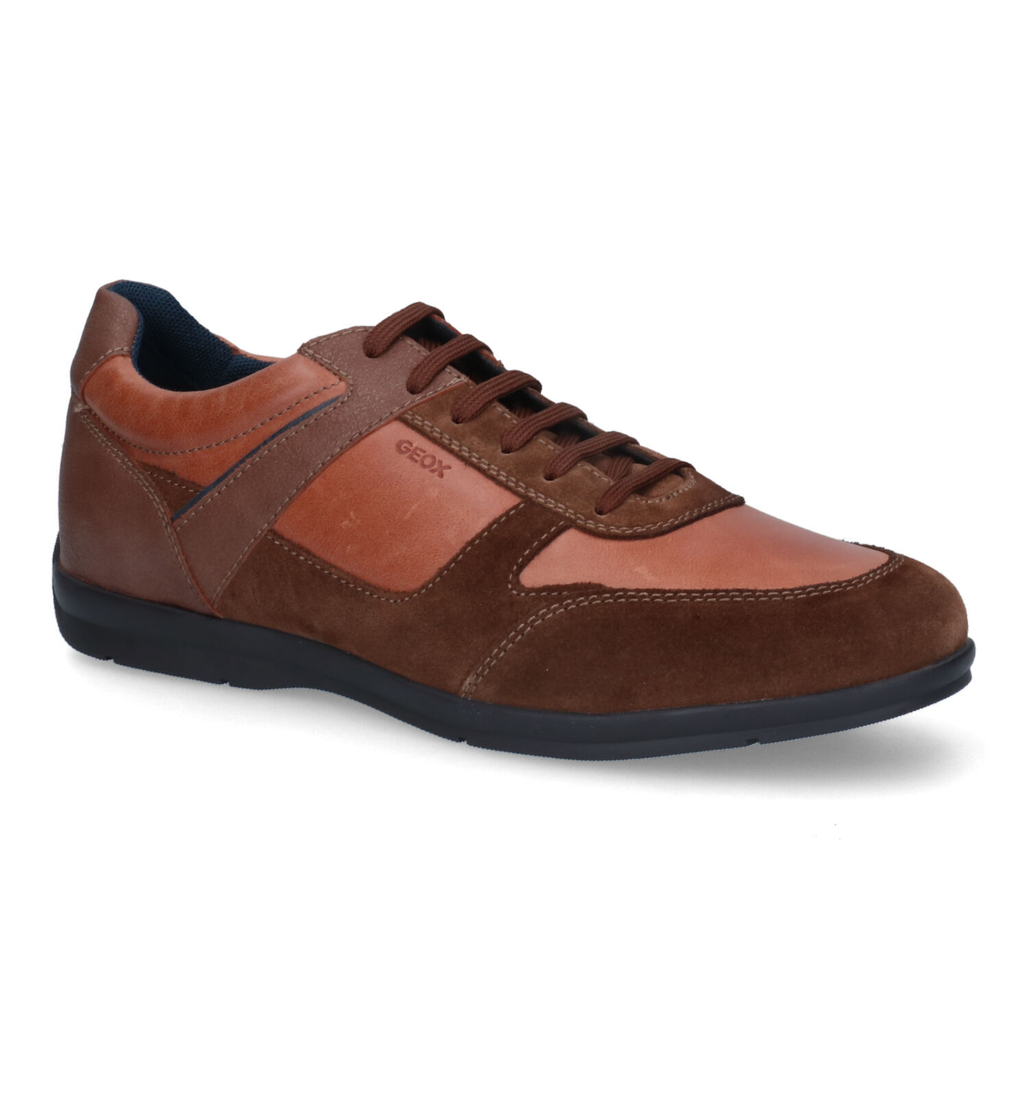 Geox heren lage schoenen bruin | Online op TORFS.BE | Gratis verzending en  retour