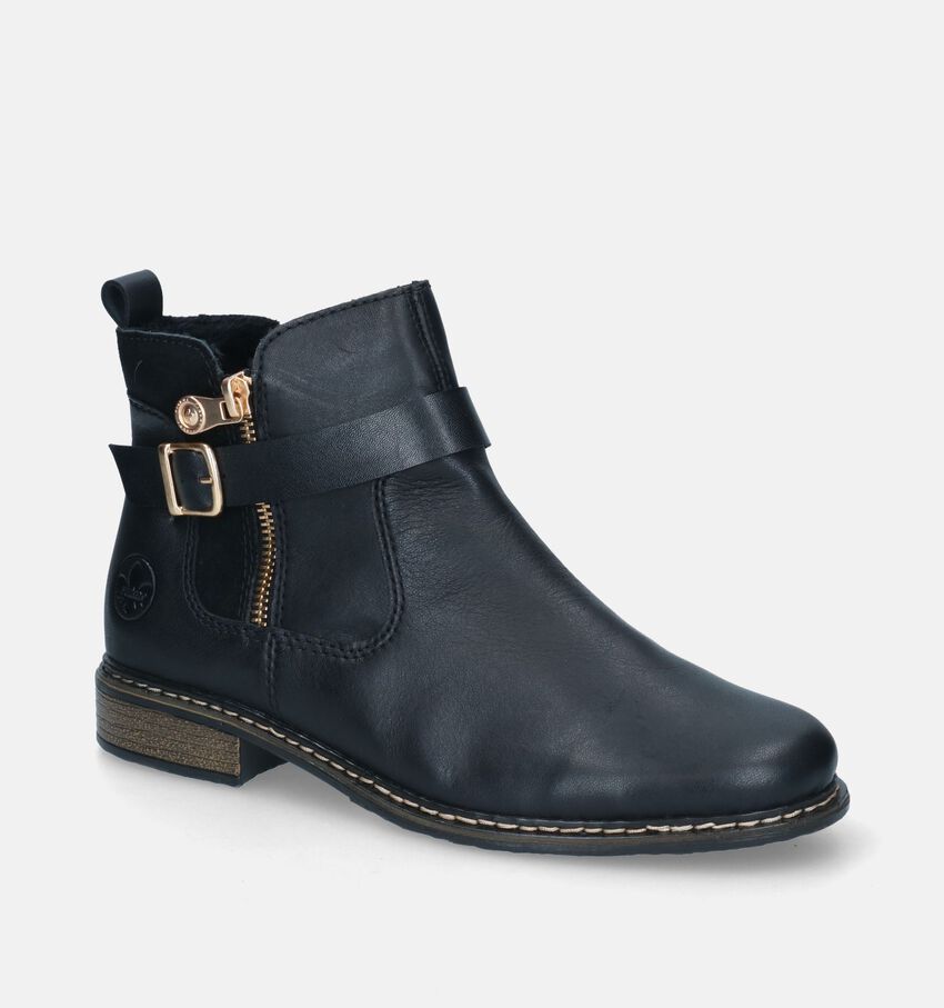 Rieker Bottines plates en Noir