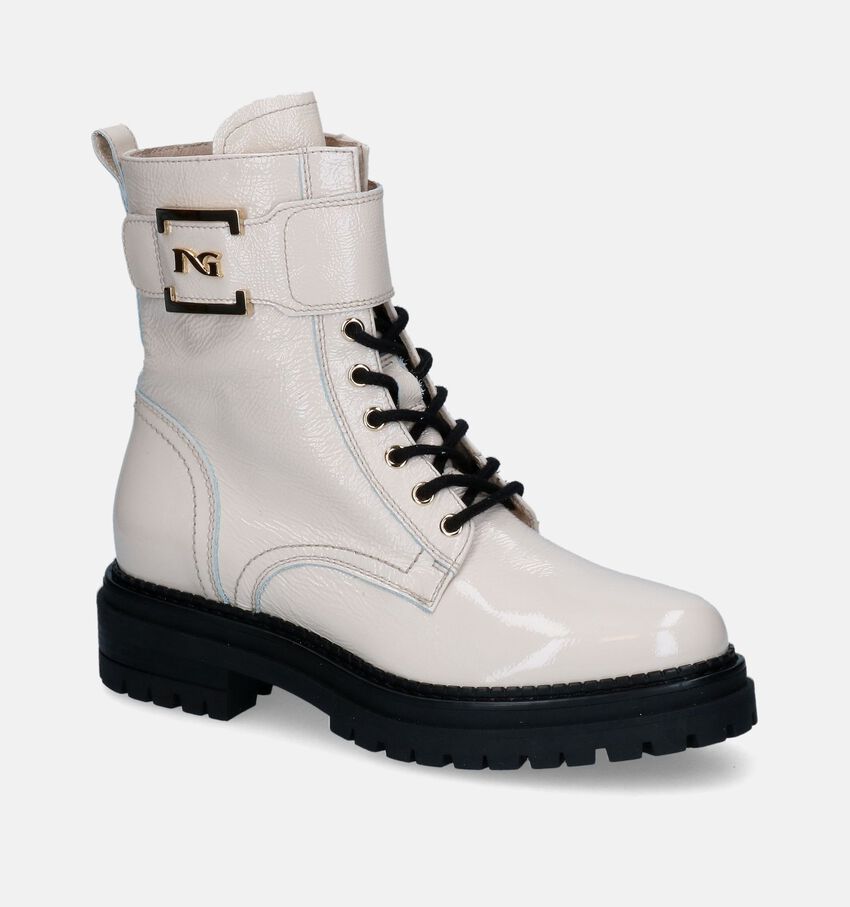 NeroGiardini Boots à lacets en Écru