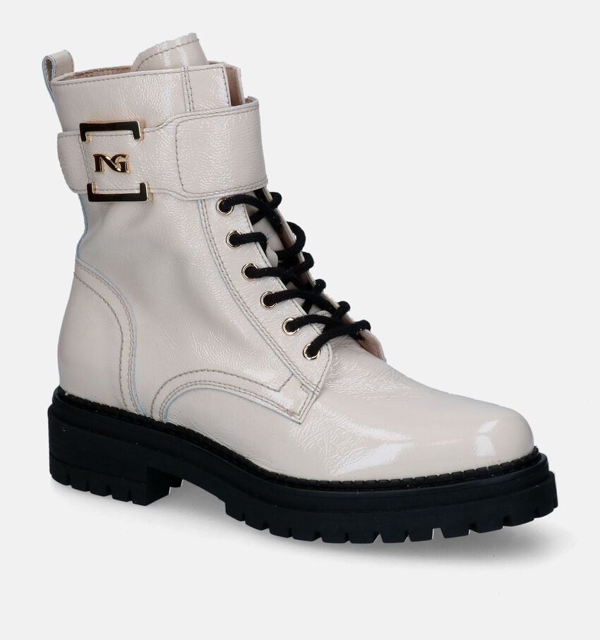 NeroGiardini Boots à lacets en Écru
