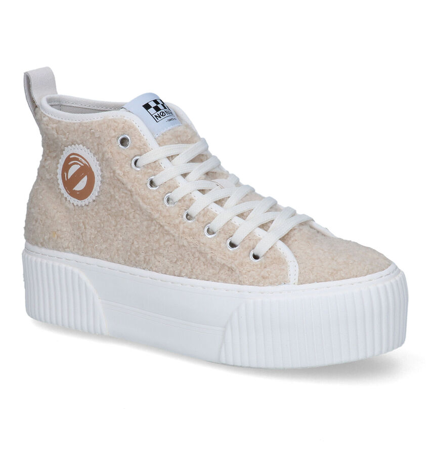 No Name Iron Mid Side Beige Sneakers