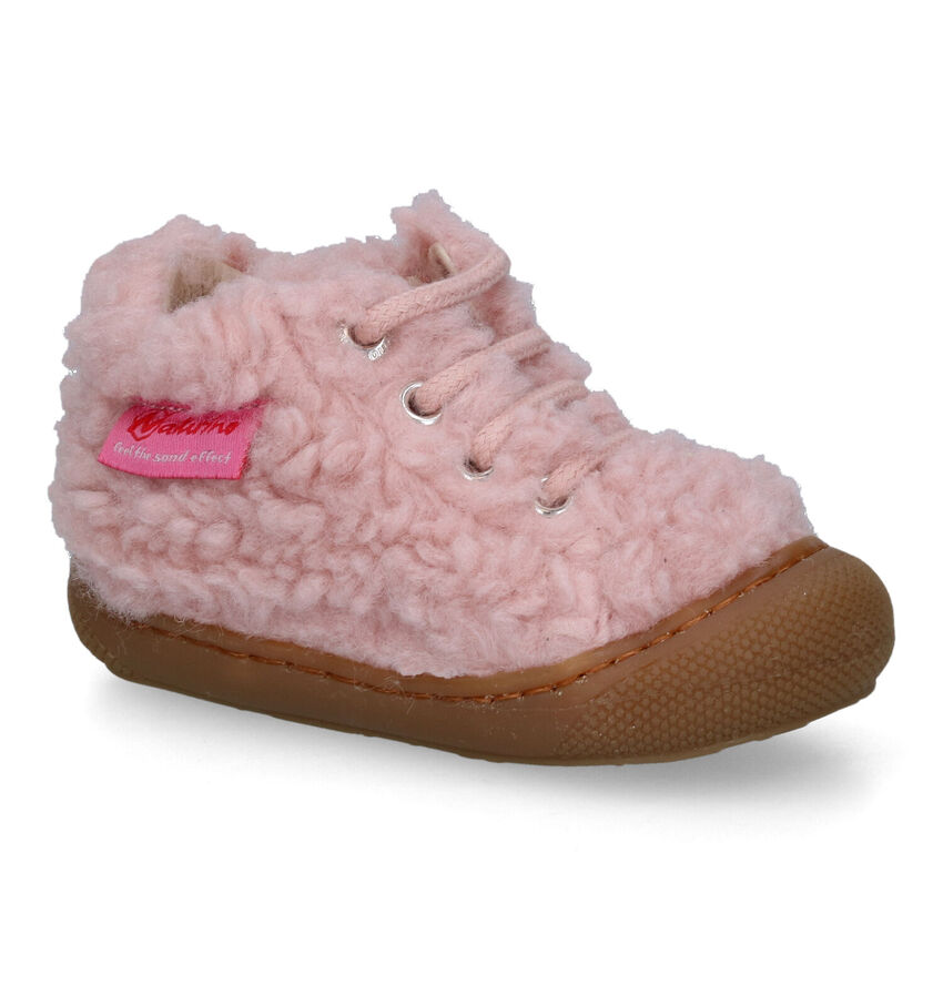 Naturino Cocoon Fur Chaussures pour bébé en Rose