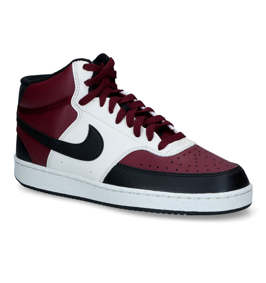 Nike Court Vision Mid Baskets en Bordeaux