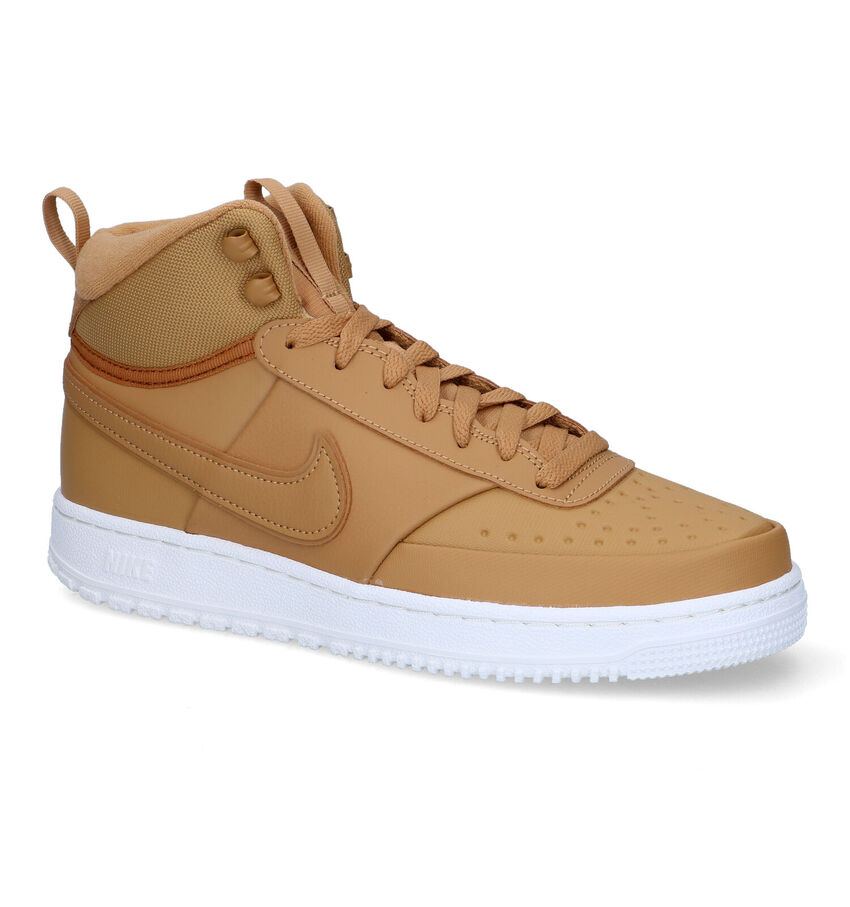 Nike Court Vision Baskets en camel