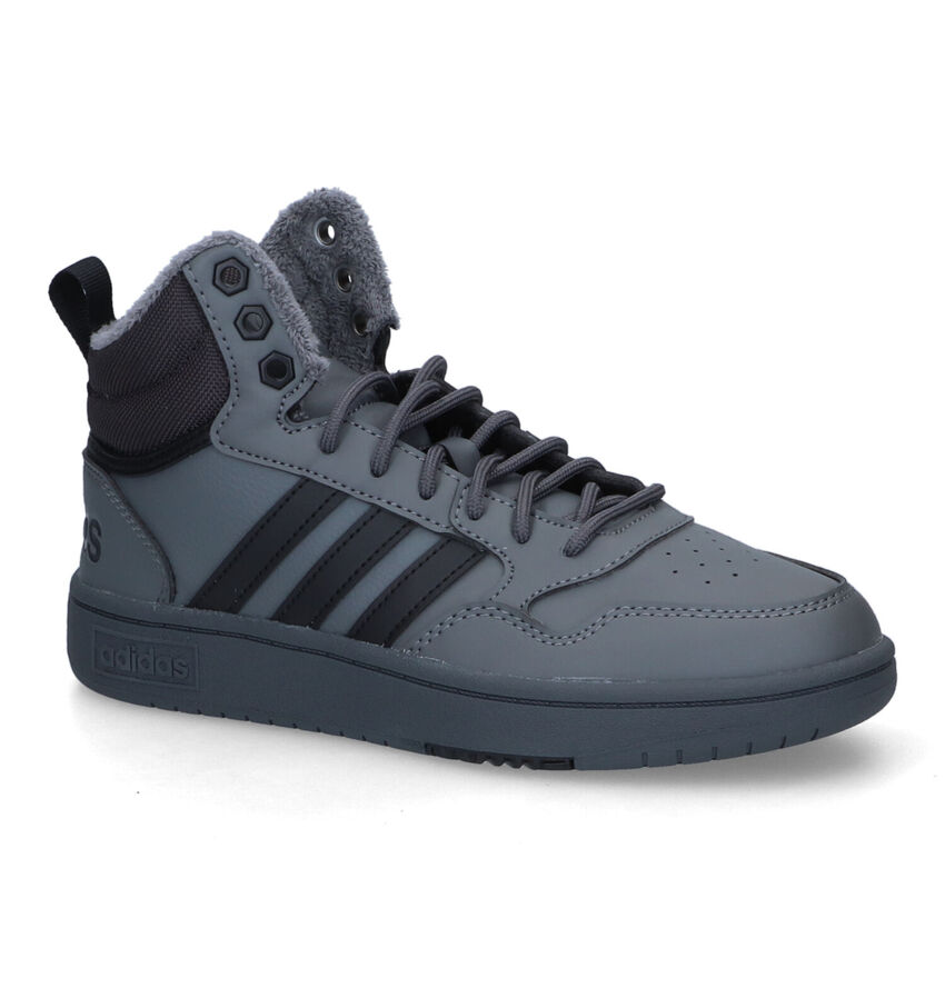 adidas HOOPS 3.0 Mid Grijze Sneakers