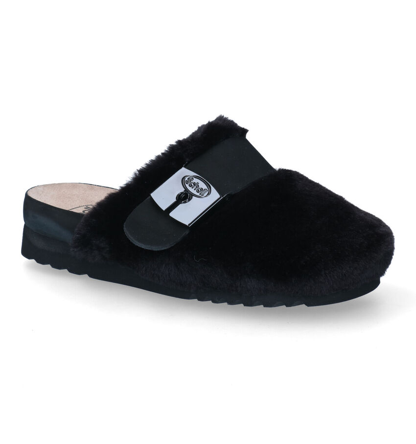 Scholl Alaska Zwarte Pantoffels