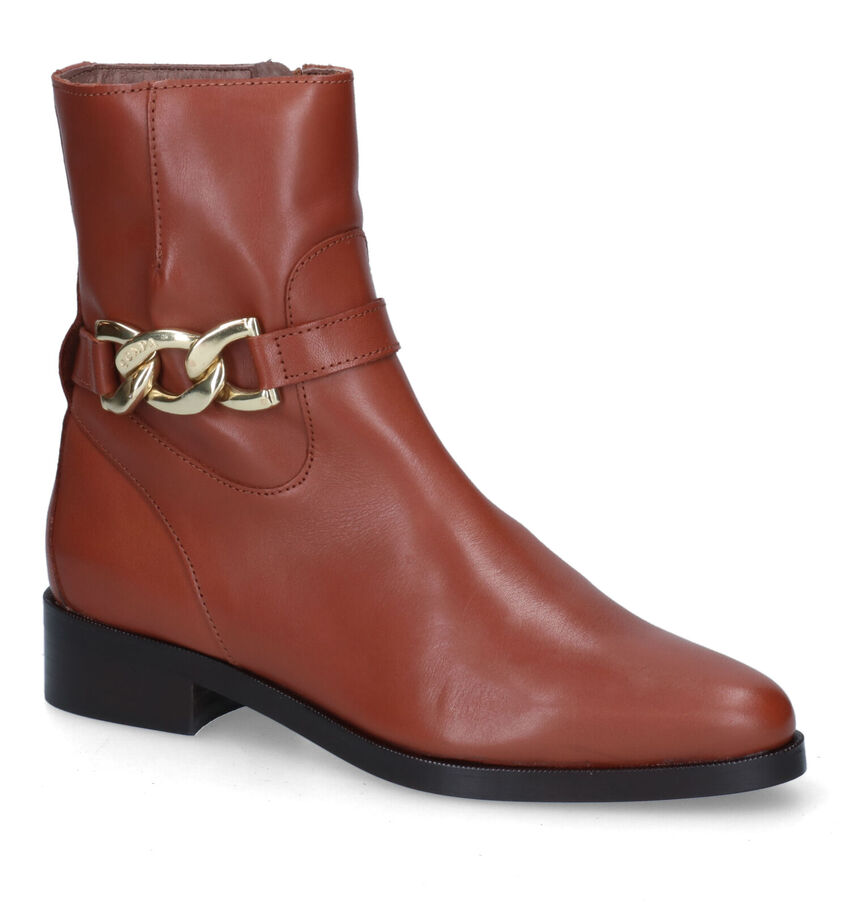 Scapa Bottines plates en Cognac