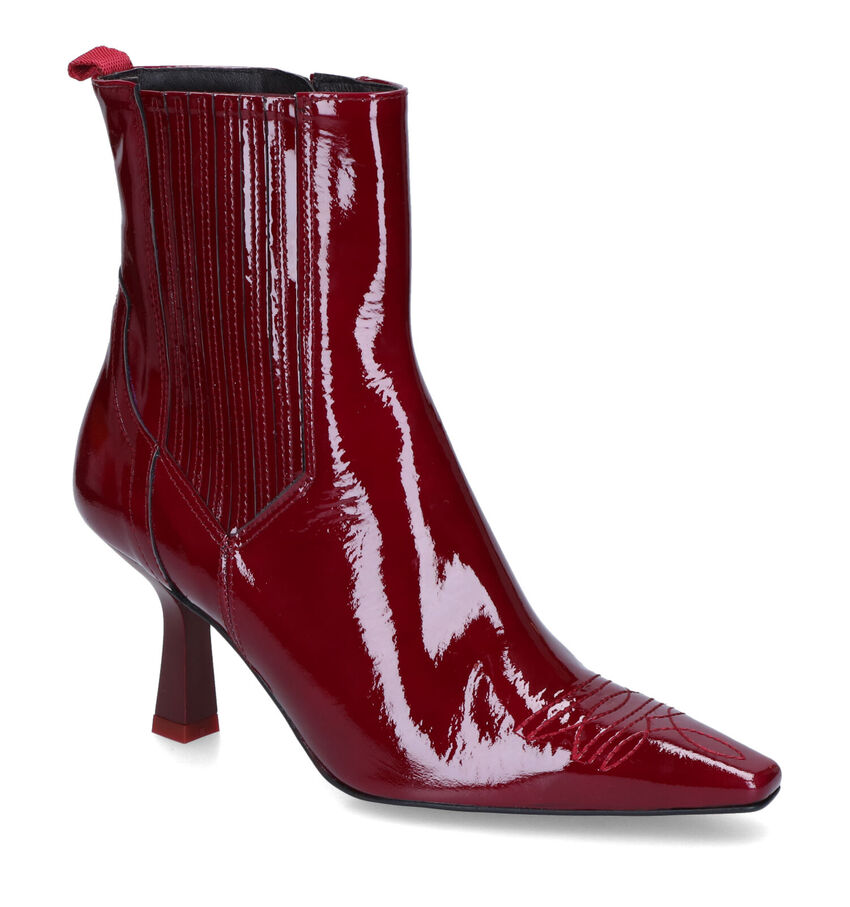 Zinda Bottines à talons en Bordeaux