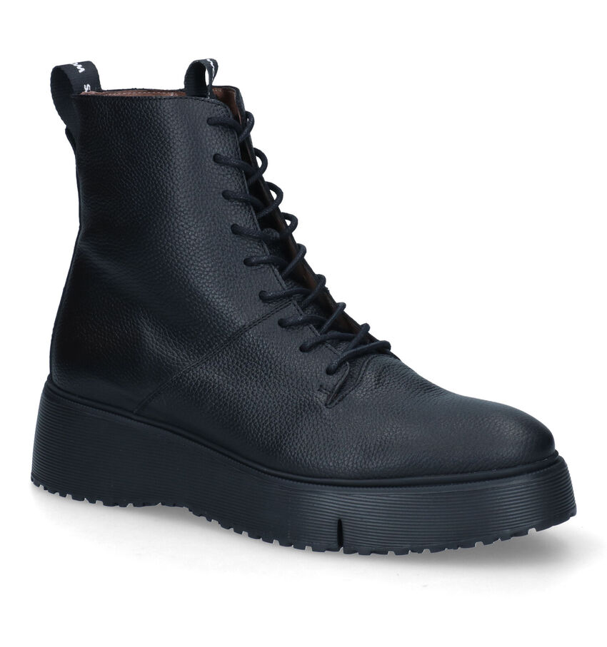 Wonders Boots à lacets en Noir