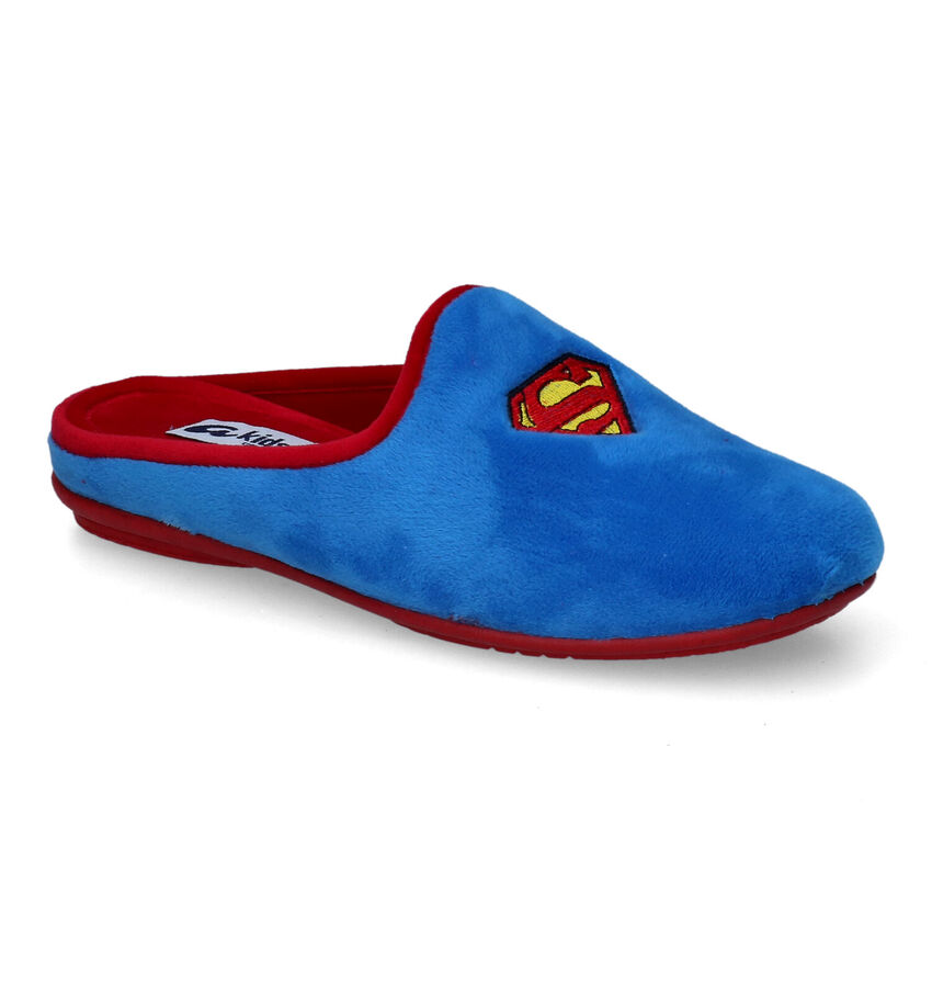 Ani Superman Pantoufles en Bleu