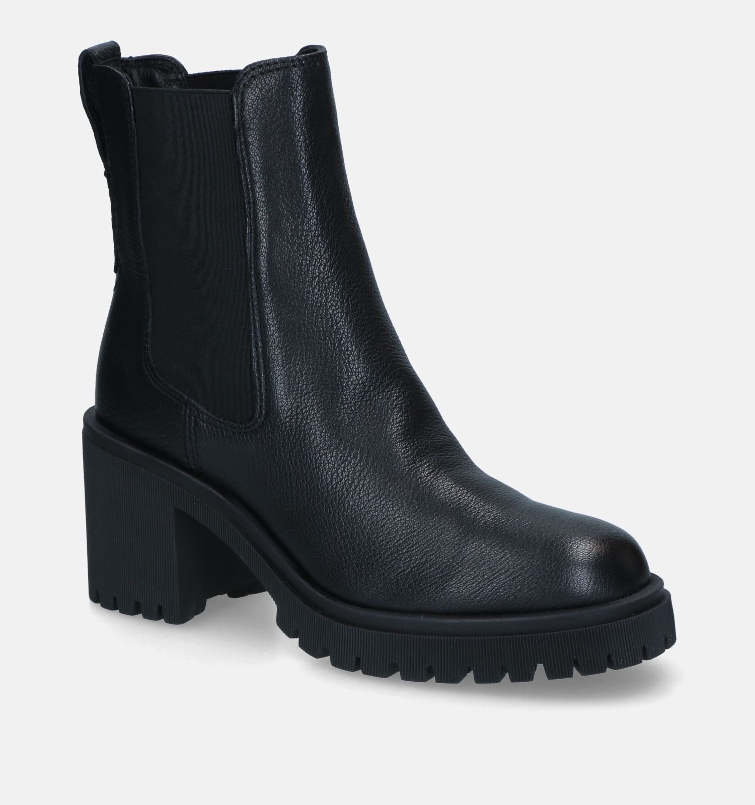 Zwarte leren boots dames deals
