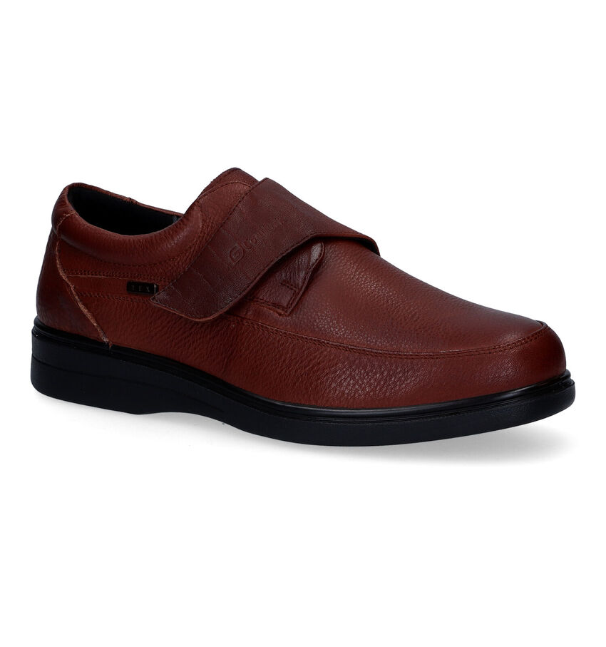 G-Comfort Cognac Velcroschoenen